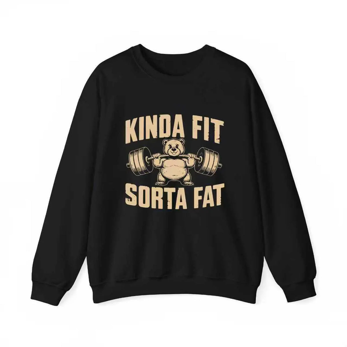 Funny Weightlifting Bear Tee - 100% Cotton Heavyweight Oversized Gym Shirt