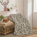 Retro Camouflage Pattern Cooling Bedding Blanket - 280GSM Polyester Soft Flannel, Digital Print, Wrinkle Resistant, Fade Proof, Lightweight, Machine Washable, All-Seasons for Bed, Camping