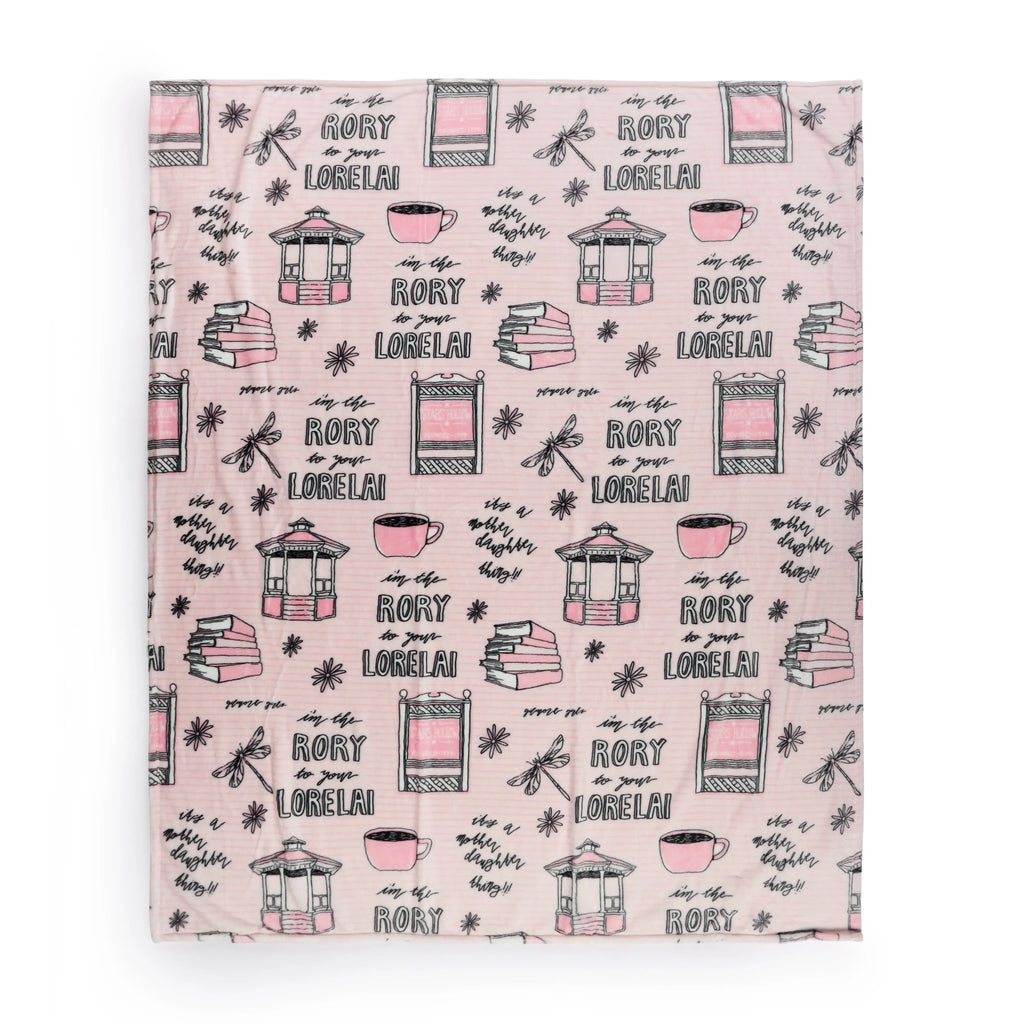 Jay Franco Official Warner Bros Gilmore Girls Super Plush Large Throw Blanket - 60x70 in, 60x90 in, Soft Fabric, Bedroom Bedding, Room Decor, Home Movie Night Cozy Setup, Stars Hollow Gift for Fans