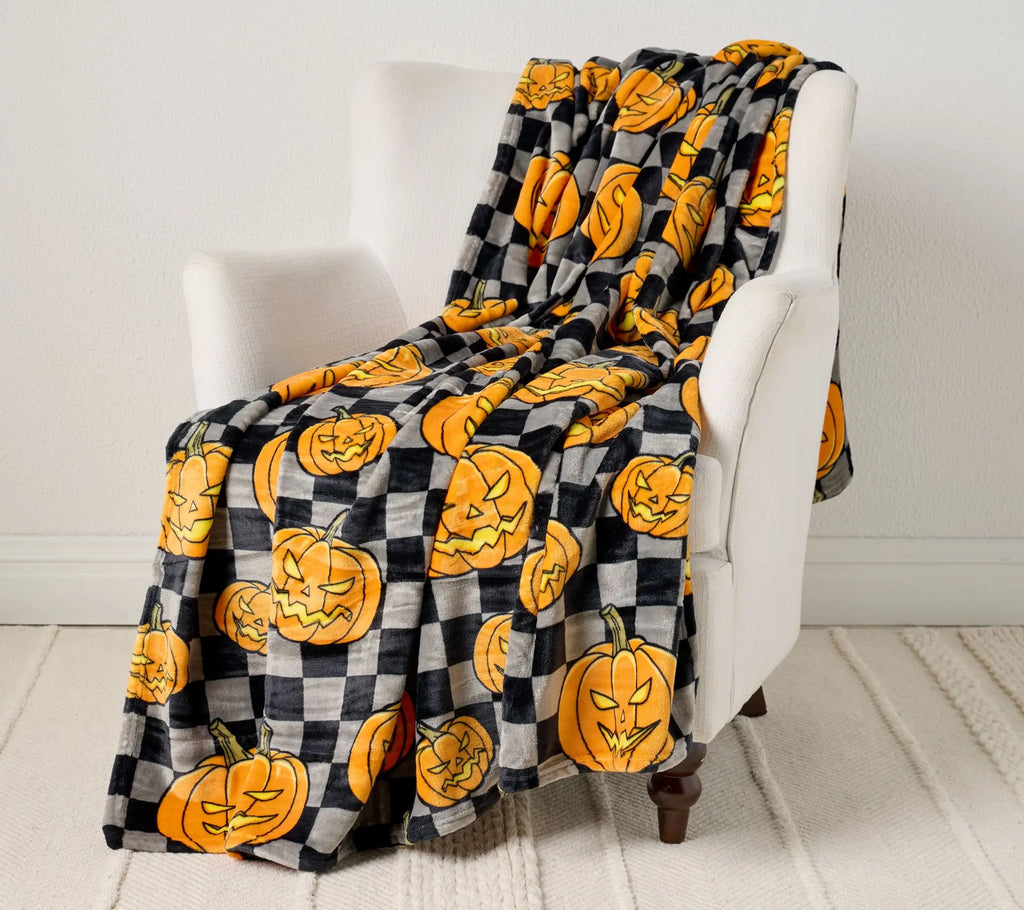 Home Reflections Oversized 60x80 Halloween Plush Throw