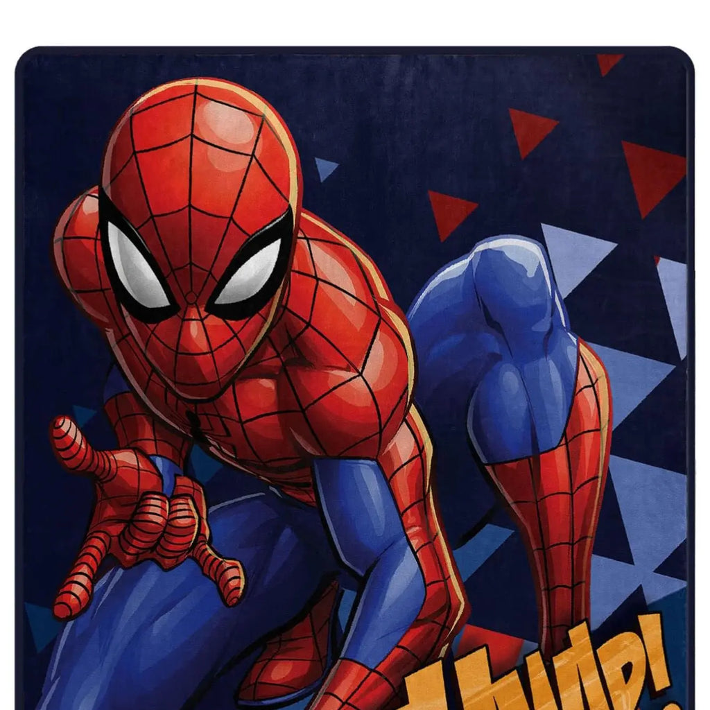 Marvel Spider-Man Blanket Crouched Action Stance 60 x 80" Silk Touch Back Throw
