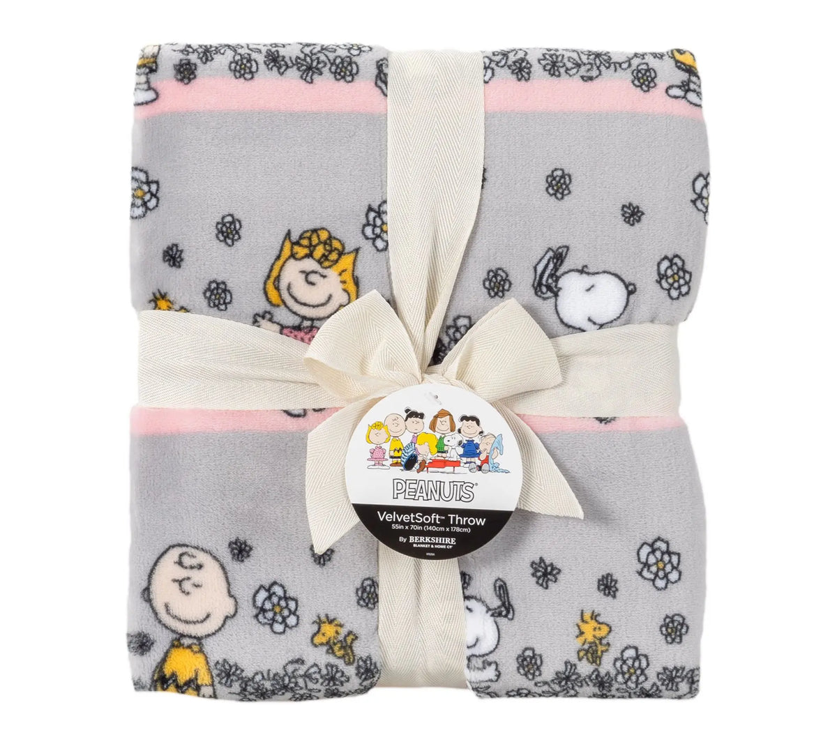 Berkshire Peanuts Spring 55x70 Velvetsoft Throw