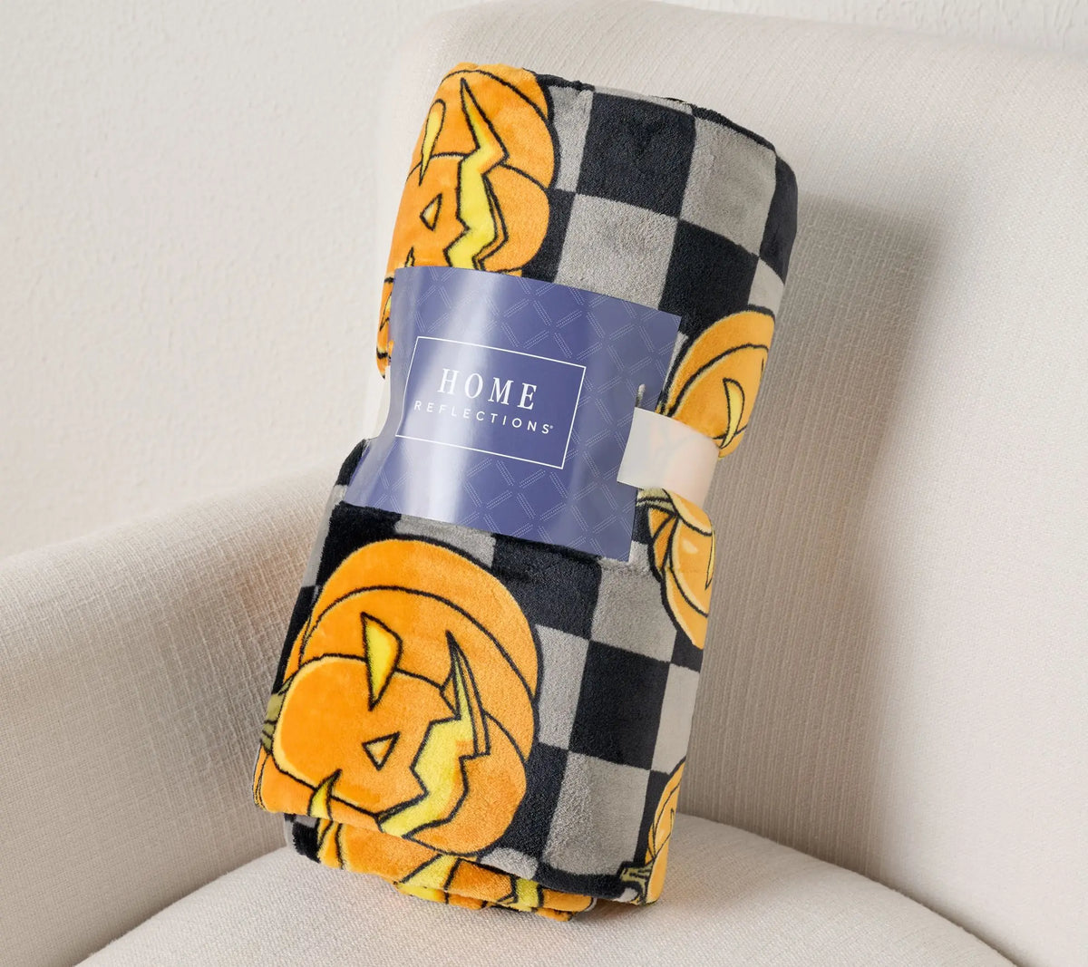 Home Reflections Oversized 60x80 Halloween Plush Throw