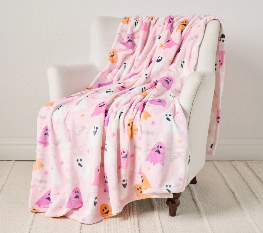 Home Reflections Oversized 60x80 Halloween Plush Throw