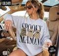 Spooky Season Gildan Sweatshirt, Trendy Women's Halloween Crewneck
