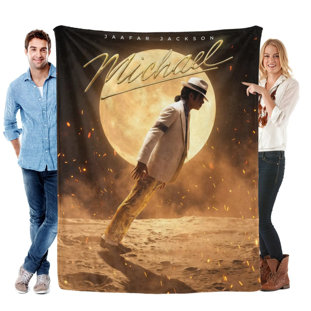 Michael Jackson Music Legend Fleece Throw Blanket - Fleece Fabric, Wrinkle-Resistant, Flannel Weave, Iconic Collage, HD Print, Durable, Breathable, Lightweight, Multi-Size (60in Option), All Seasons, for Adults’ Bed & Couch, Home & Travel