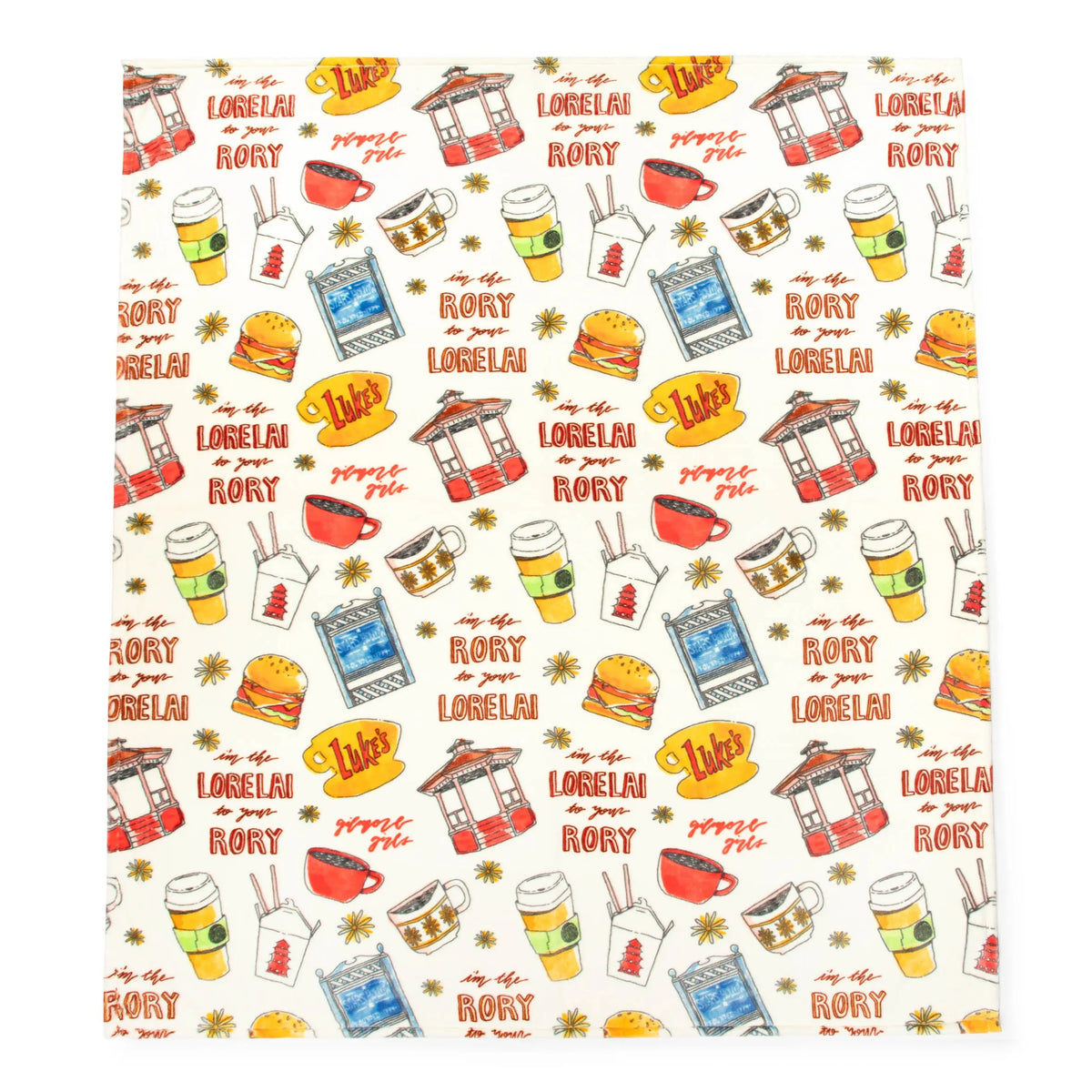 Jay Franco Official Warner Bros Gilmore Girls Super Plush Large Throw Blanket - 60x70 in, 60x90 in, Soft Fabric, Bedroom Bedding, Room Decor, Home Movie Night Cozy Setup, Stars Hollow Gift for Fans