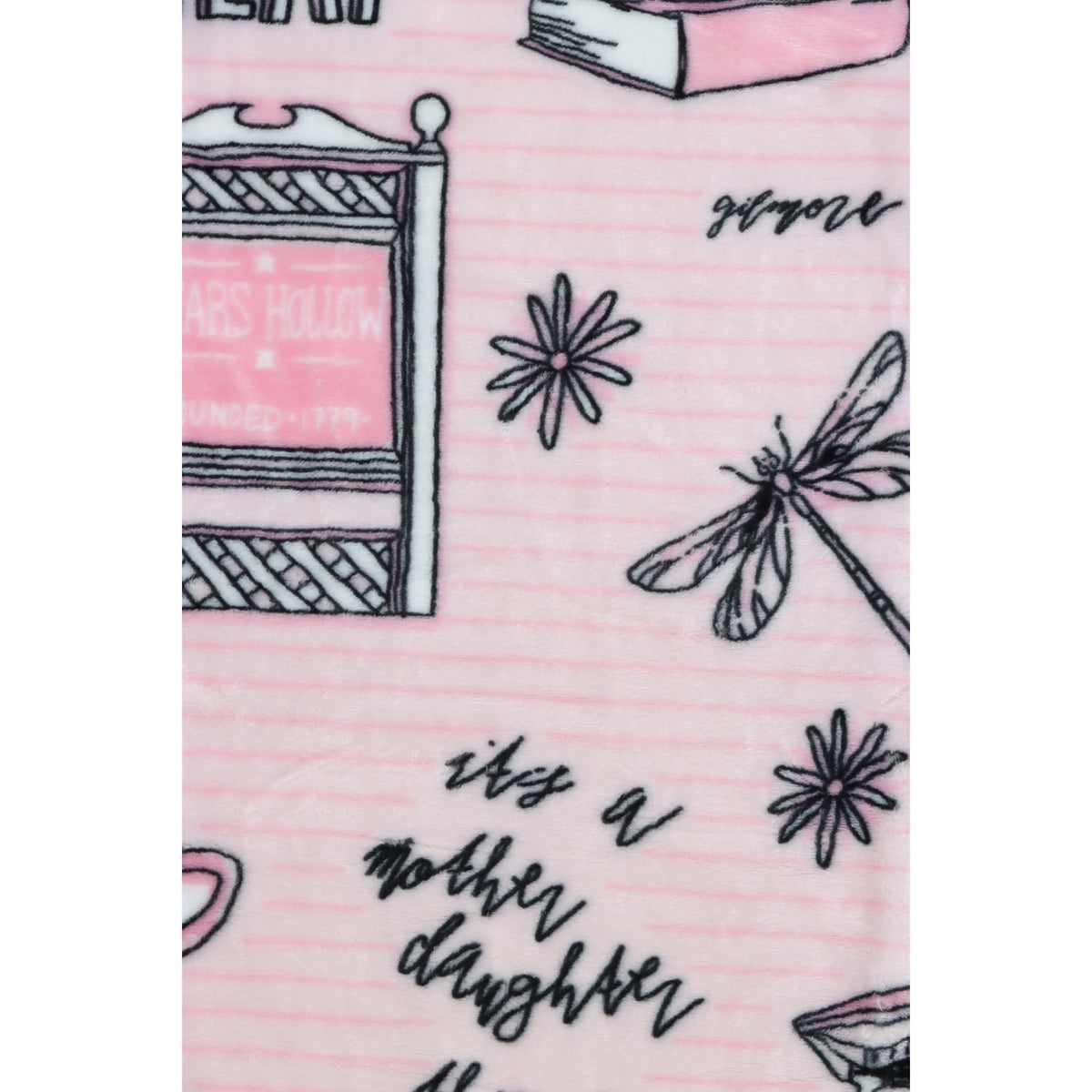 Jay Franco Official Warner Bros Gilmore Girls Super Plush Large Throw Blanket - 60x70 in, 60x90 in, Soft Fabric, Bedroom Bedding, Room Decor, Home Movie Night Cozy Setup, Stars Hollow Gift for Fans